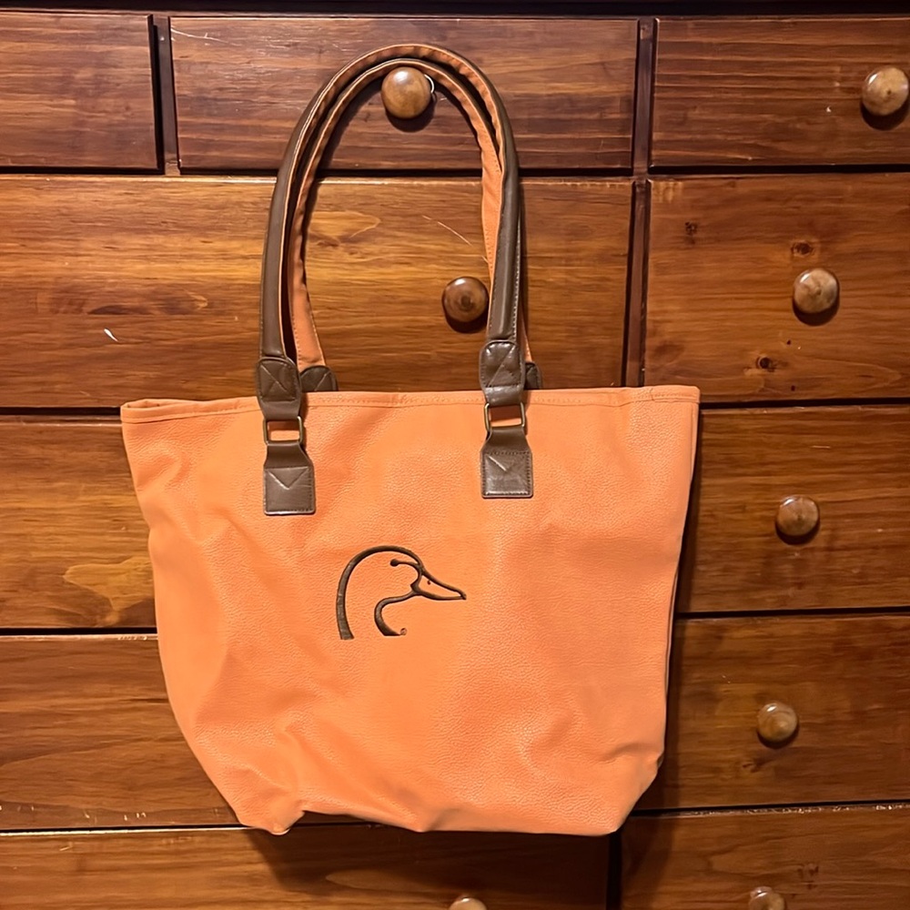 Ducks unlimited peach colored bag